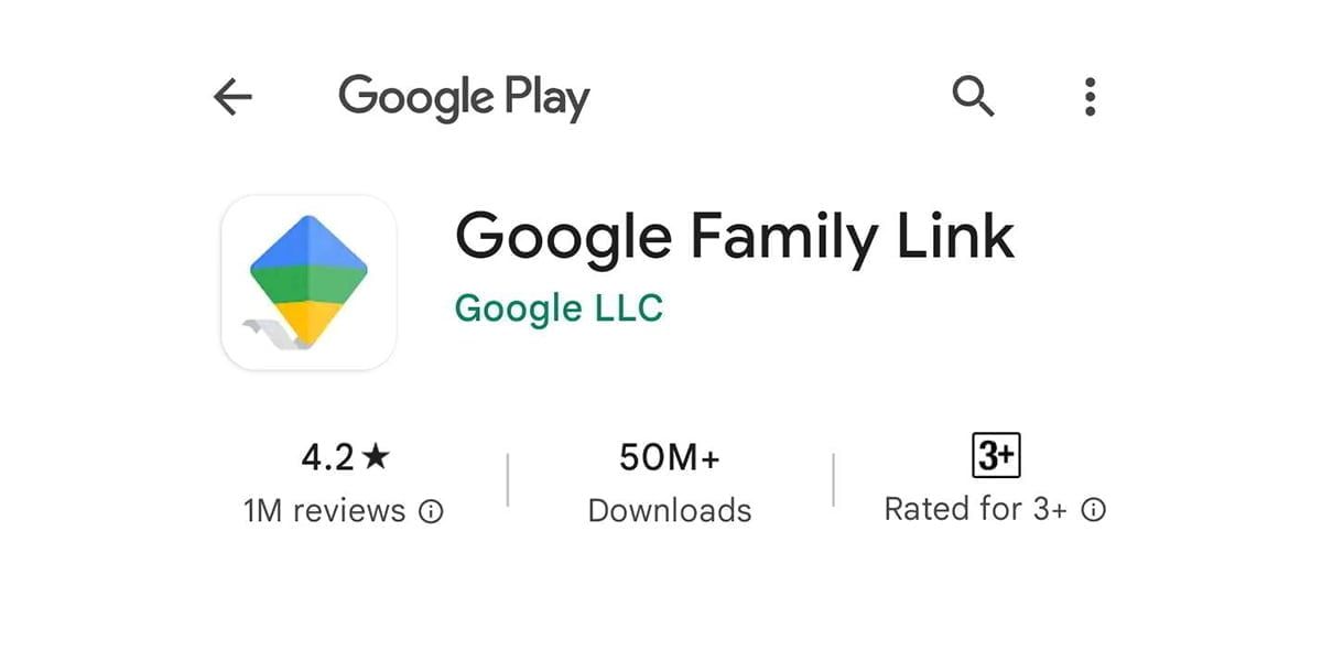 Google family link app on Google Play Store