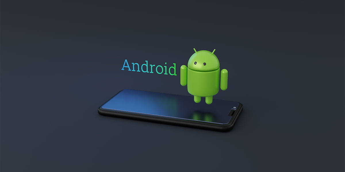 An Android phone with Android logo