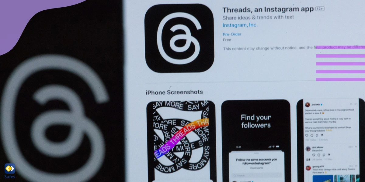 Screenshot from the Treads download page in the AppStore