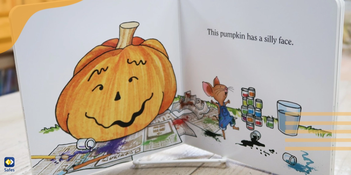 Inside It’s Pumpkin Day, Mouse! A Halloween book for preschoolers