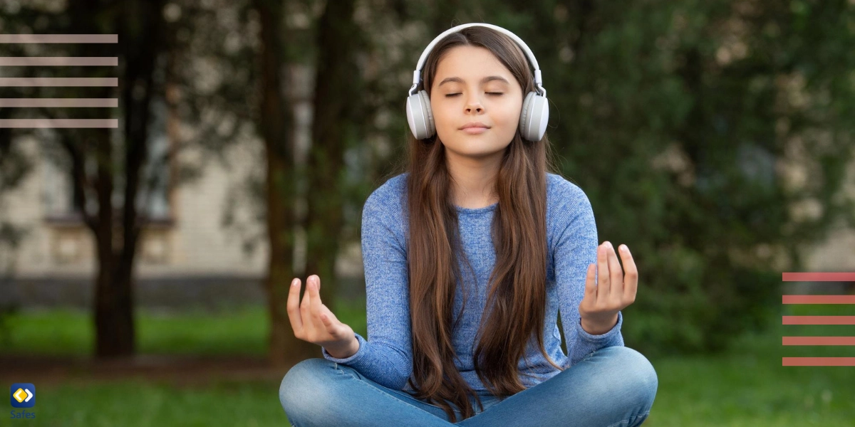 Teenager using relation techniques to prevent, treat, and control her panic attacks