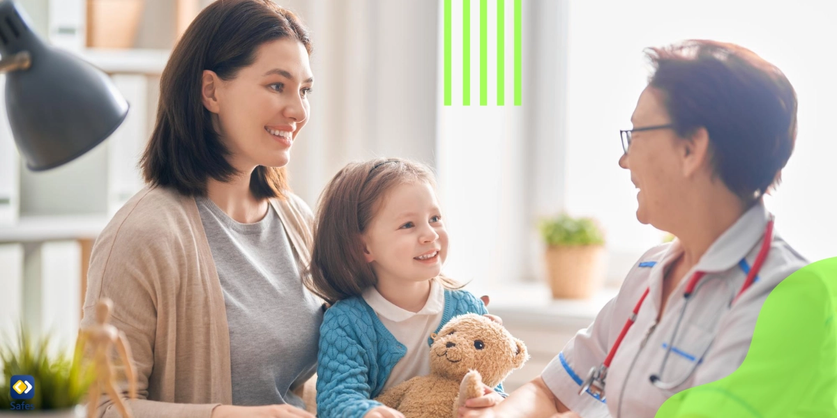 A mother consulting a pediatrician regarding alternative therapy.