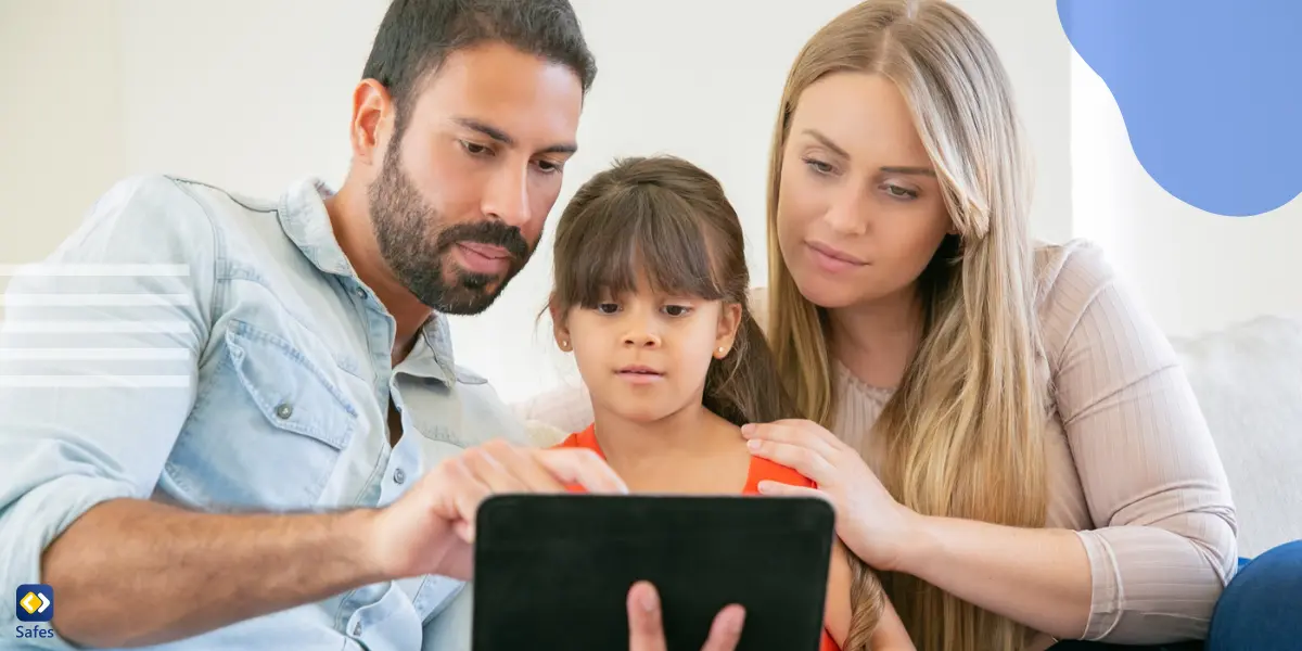 parents educating their kid about the threats and risks of the digital world