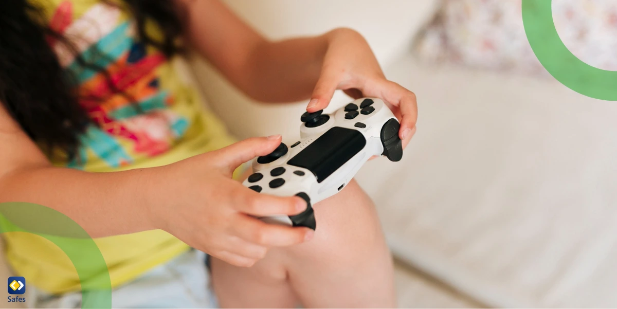 Girl using a controller to play the best Xbox games for kids