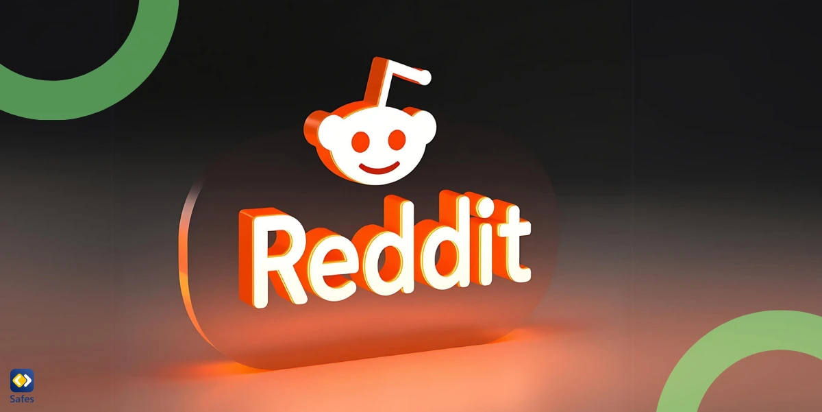 3D Reddit logo