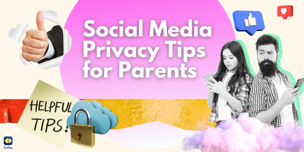 Graphic concept of Social Media Privacy Tips