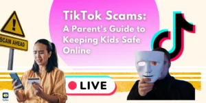 Graphic concept of TikTok Scams