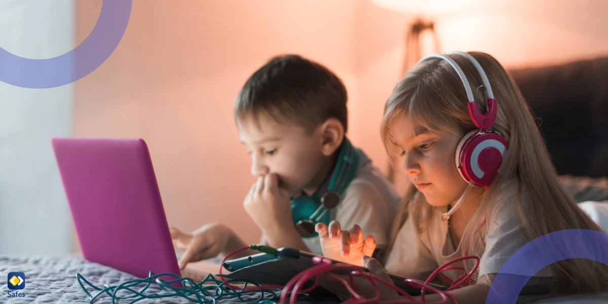 Children using Macs