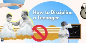 Graphic concept of how to discipline a teenager