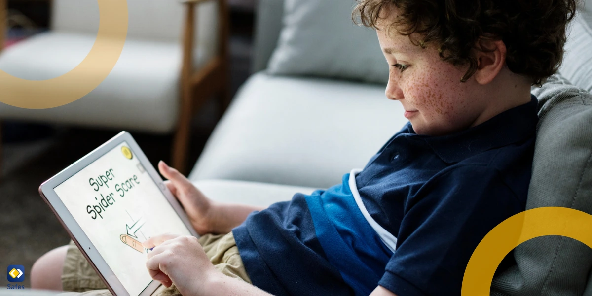 boy using tablet